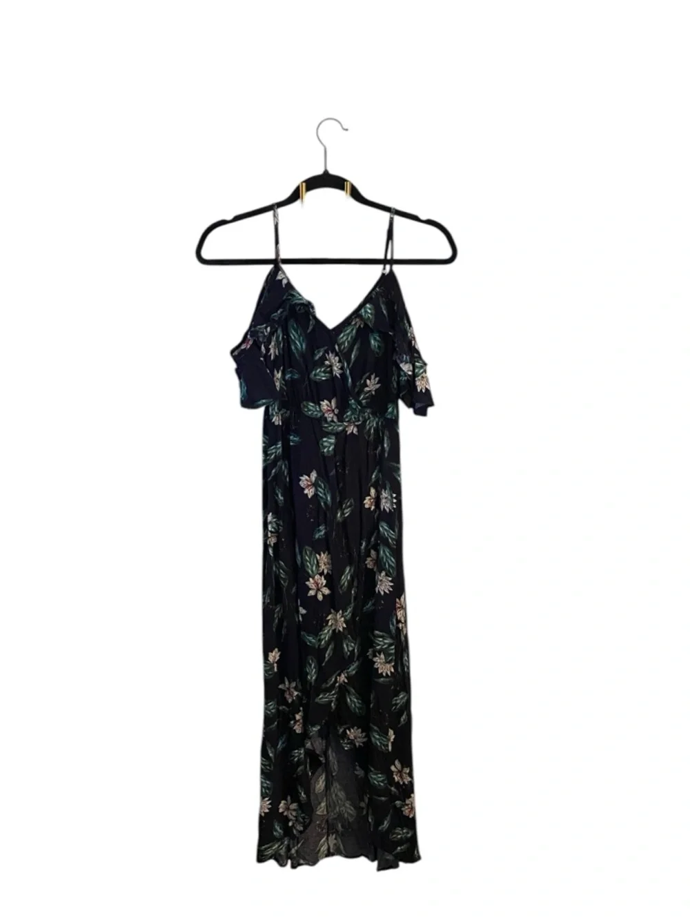 Cotton On Off-Shoulder Flutter Sleeve Floral peekaboo Front Dress Island Resort - Picture 5 of 10